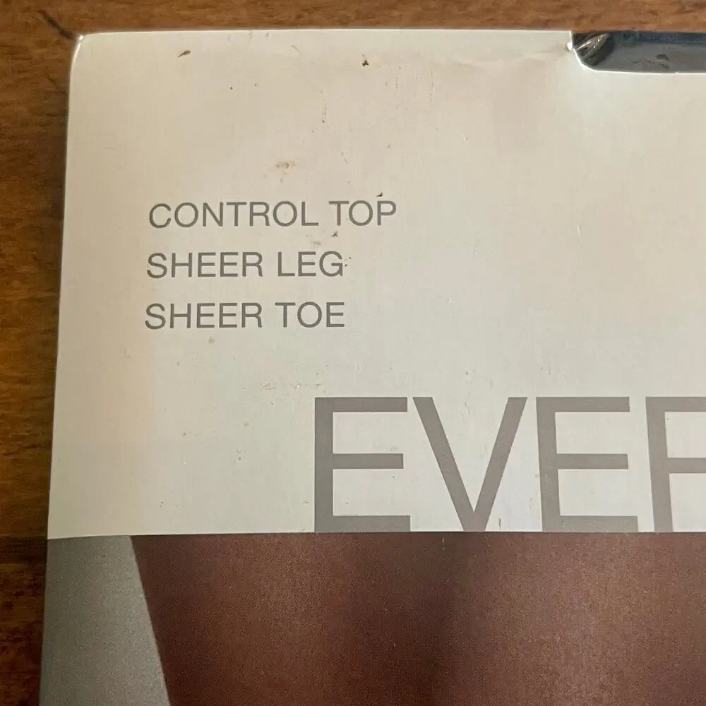 Nordstrom Control Top Pantyhose Everyday Sheer Jet Black Size Small C-19